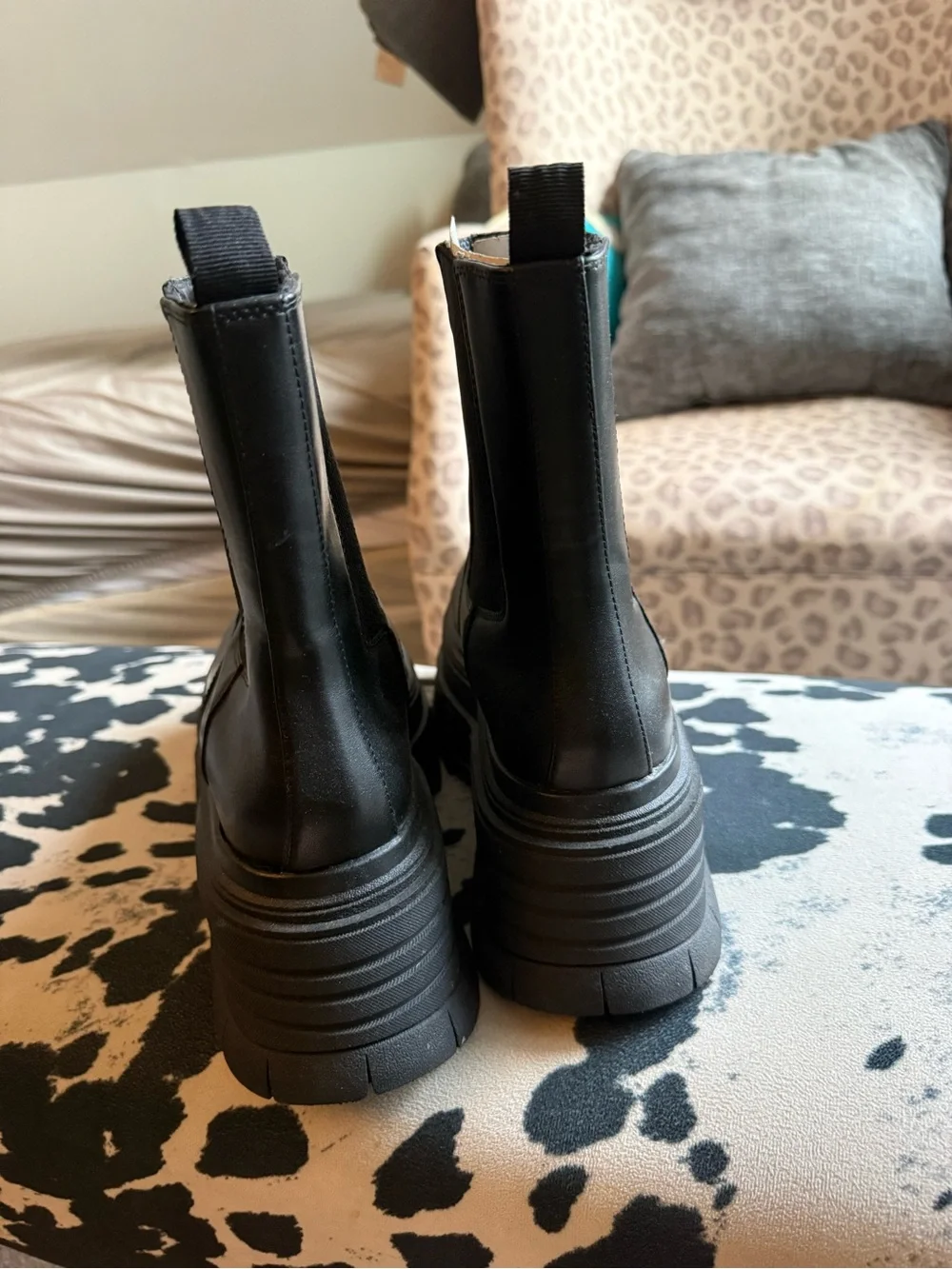 Zara Women’s Black Platform Boots